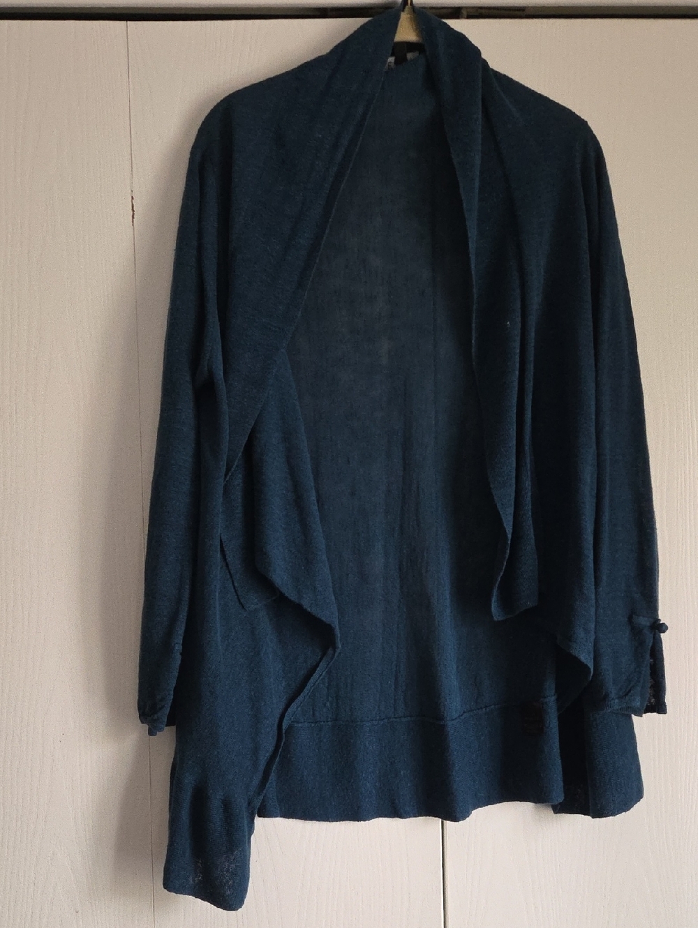 Open-Front Women's Cardigan Sweater in Deep Teal